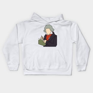 Beethoven Illustration Kids Hoodie